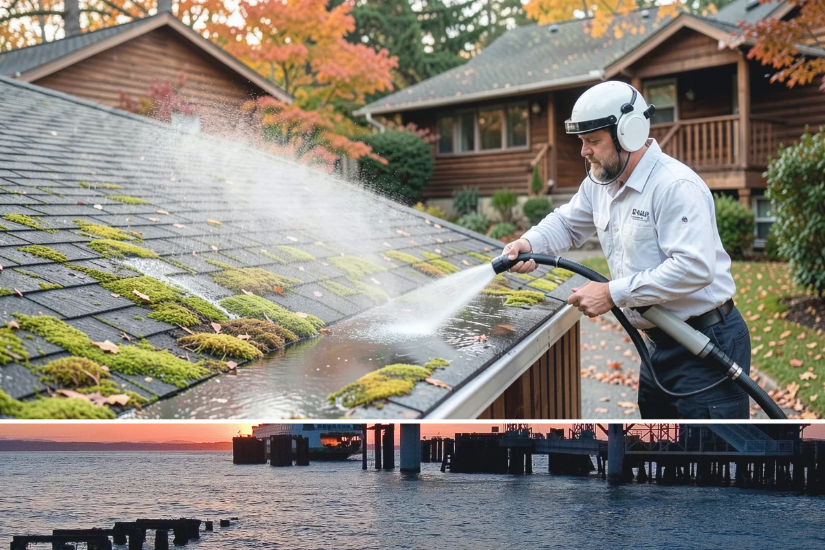 Gutter & Downspout Package in Edmonds, Snohomish County, WA - Handle this package in early fall so downspouts run clear before the heaviest rains arrive.