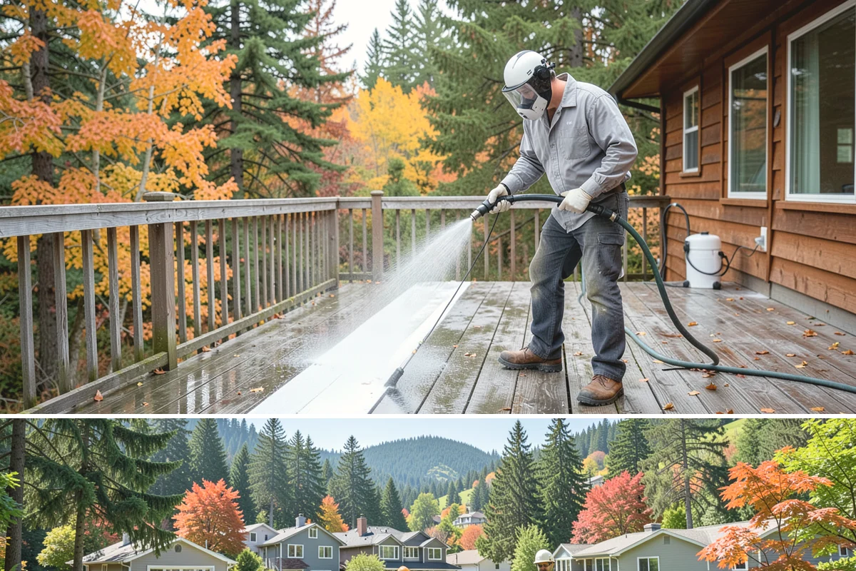 Gutter & Downspout Package in Fircrest, Pierce County, WA - Handle this package in early fall so downspouts run clear before the heaviest rains arrive.