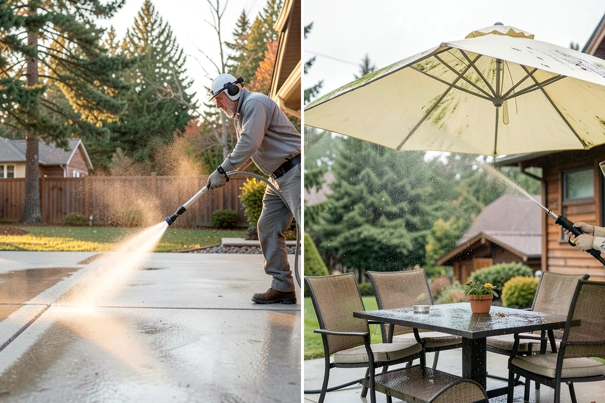 Gutter & Downspout Package in Gig Harbor, Pierce County, WA - Inspect gutter faces, troughs, and downspout outlets