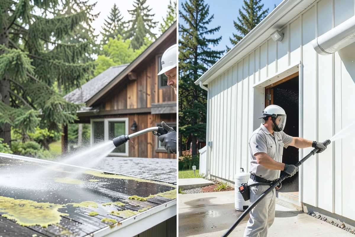 Gutter & Downspout Package in Hamilton, Skagit County, WA - Inspect gutter faces, troughs, and downspout outlets