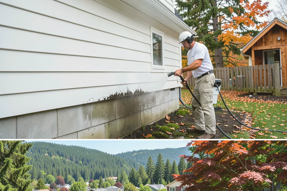 Gutter & Downspout Package in Index, Snohomish County, WA - Handle this package in early fall so downspouts run clear before the heaviest rains arrive.