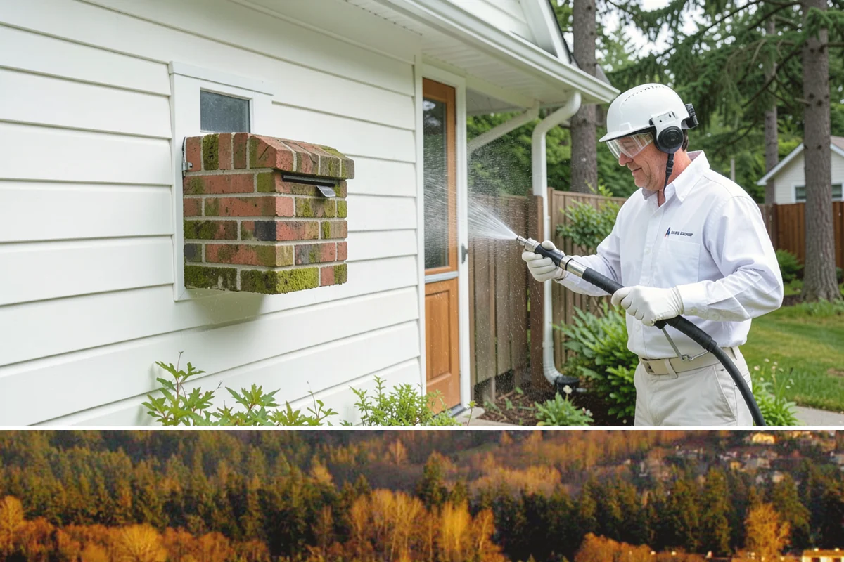Gutter & Downspout Package in Kenmore, King County, WA - Handle this package in early fall so downspouts run clear before the heaviest rains arrive.