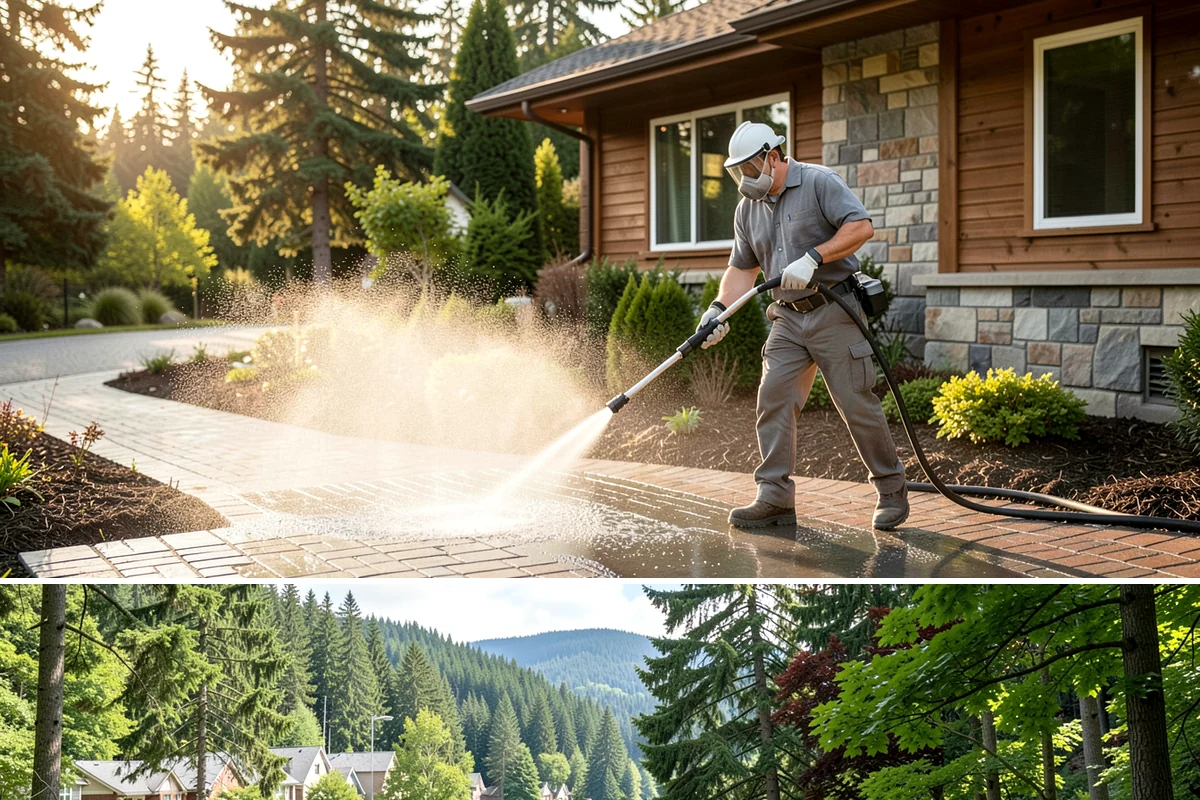 Gutter & Downspout Package in Lake Forest Park, King County, WA - Handle this package in early fall so downspouts run clear before the heaviest rains arrive.