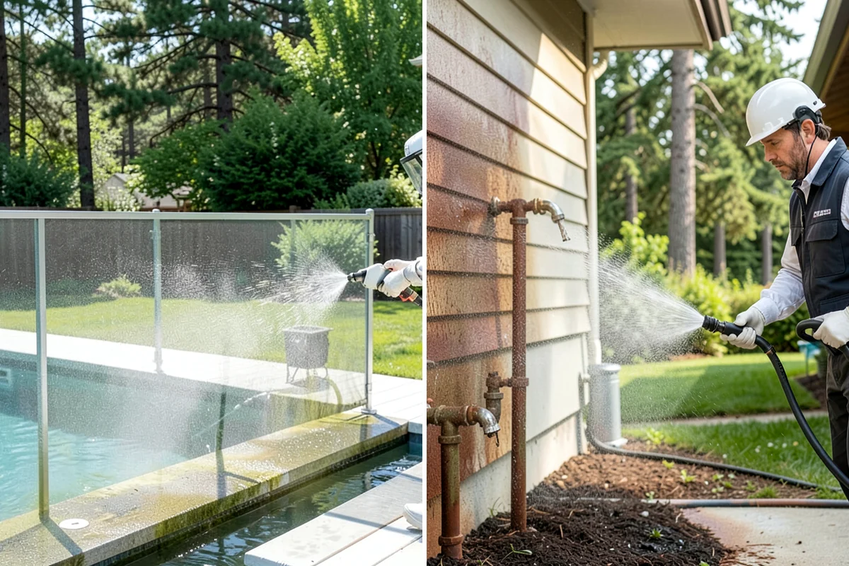 Gutter & Downspout Package in Lakewood, Pierce County, WA - Inspect gutter faces, troughs, and downspout outlets