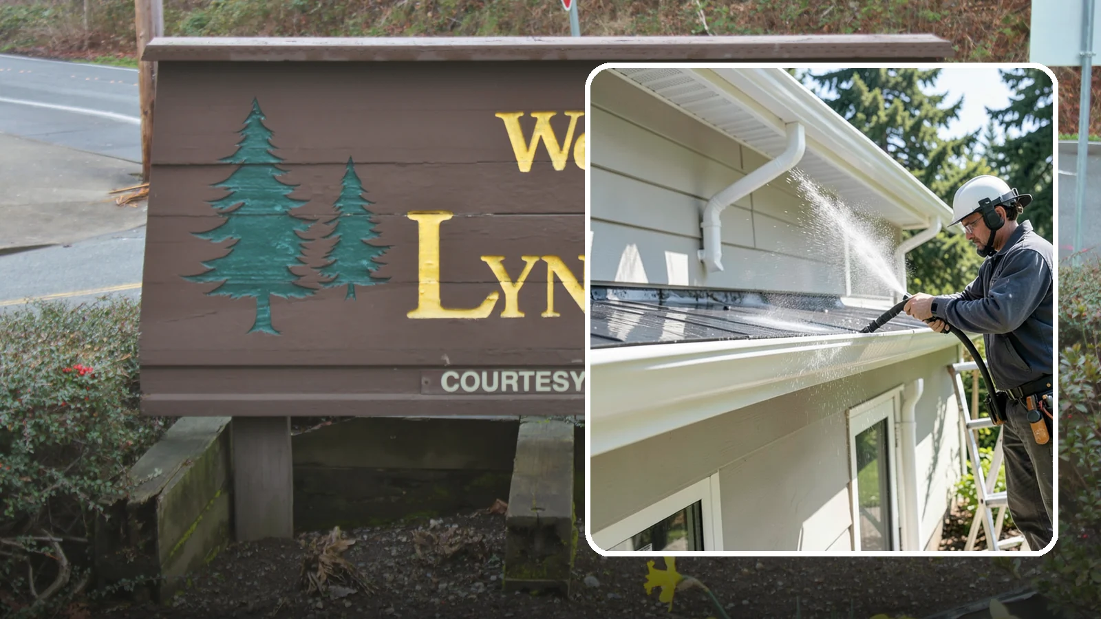 Gutter & Downspout Package in Lynnwood, Snohomish County, WA - We brighten gutter faces and flush the downspouts so your drainage system looks clean and actually moves water through a rainy...