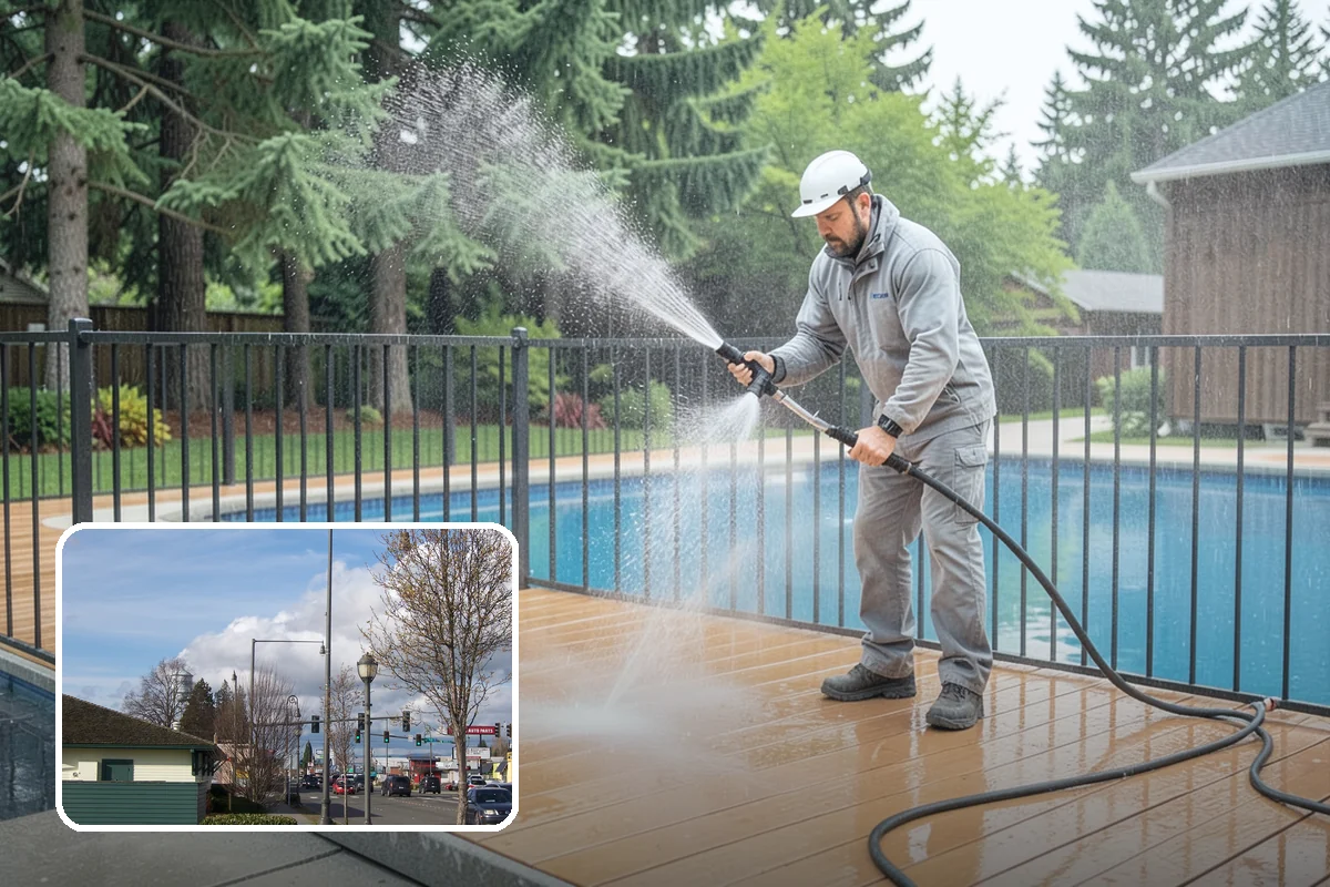 Gutter & Downspout Package in Marysville, Snohomish County, WA - Removes black tiger-stripe oxidation from gutter faces