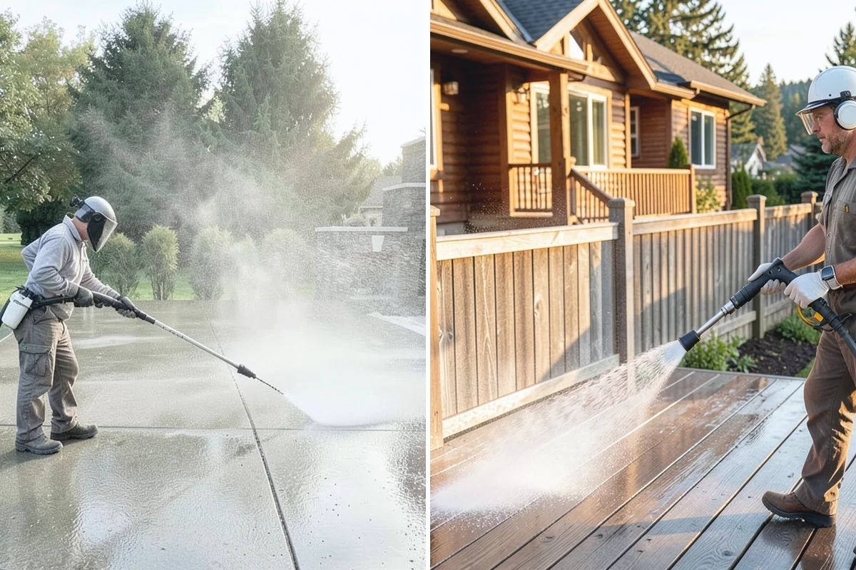 Gutter & Downspout Package in Medina, King County, WA - Inspect gutter faces, troughs, and downspout outlets