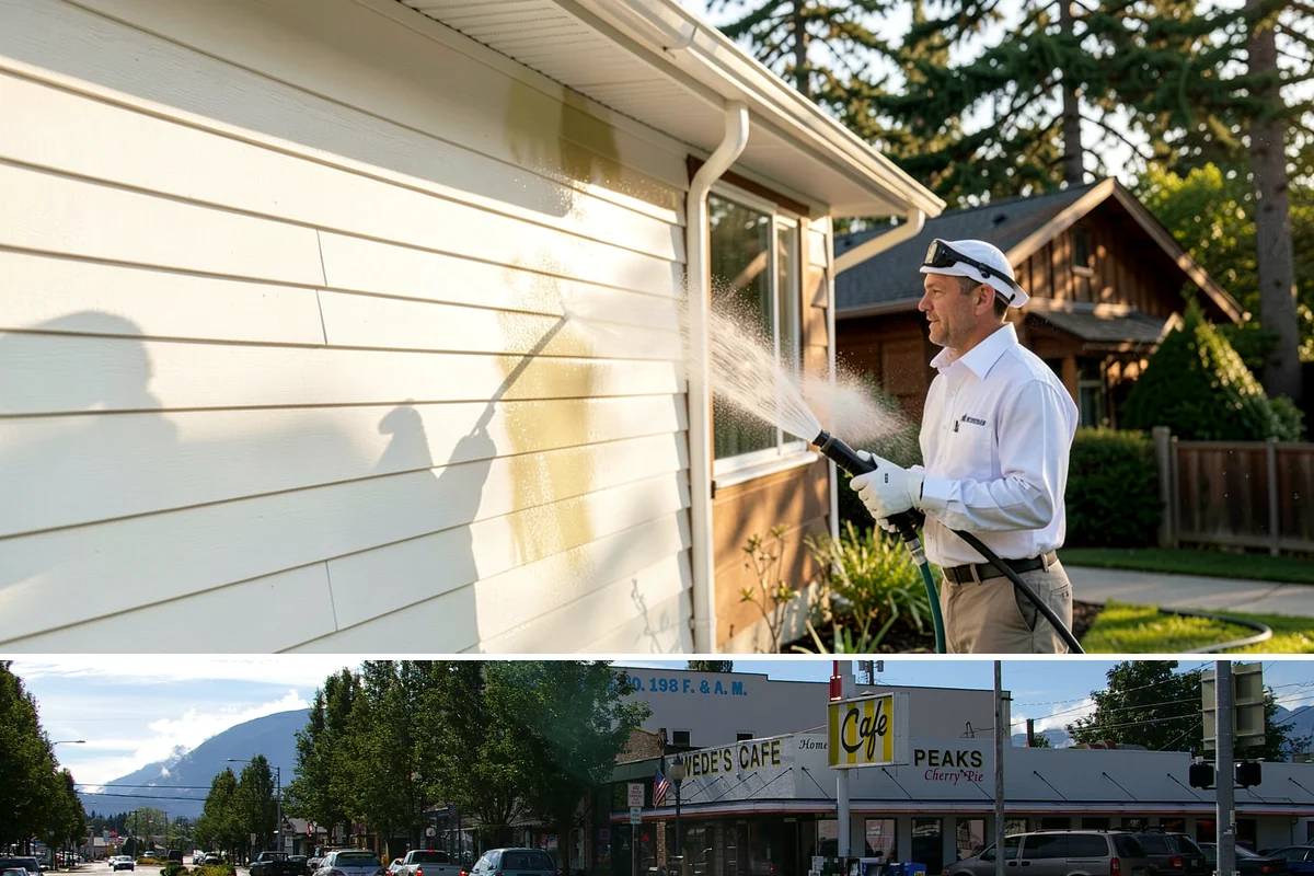 Gutter & Downspout Package in North Bend, King County, WA - Handle this package in early fall so downspouts run clear before the heaviest rains arrive.