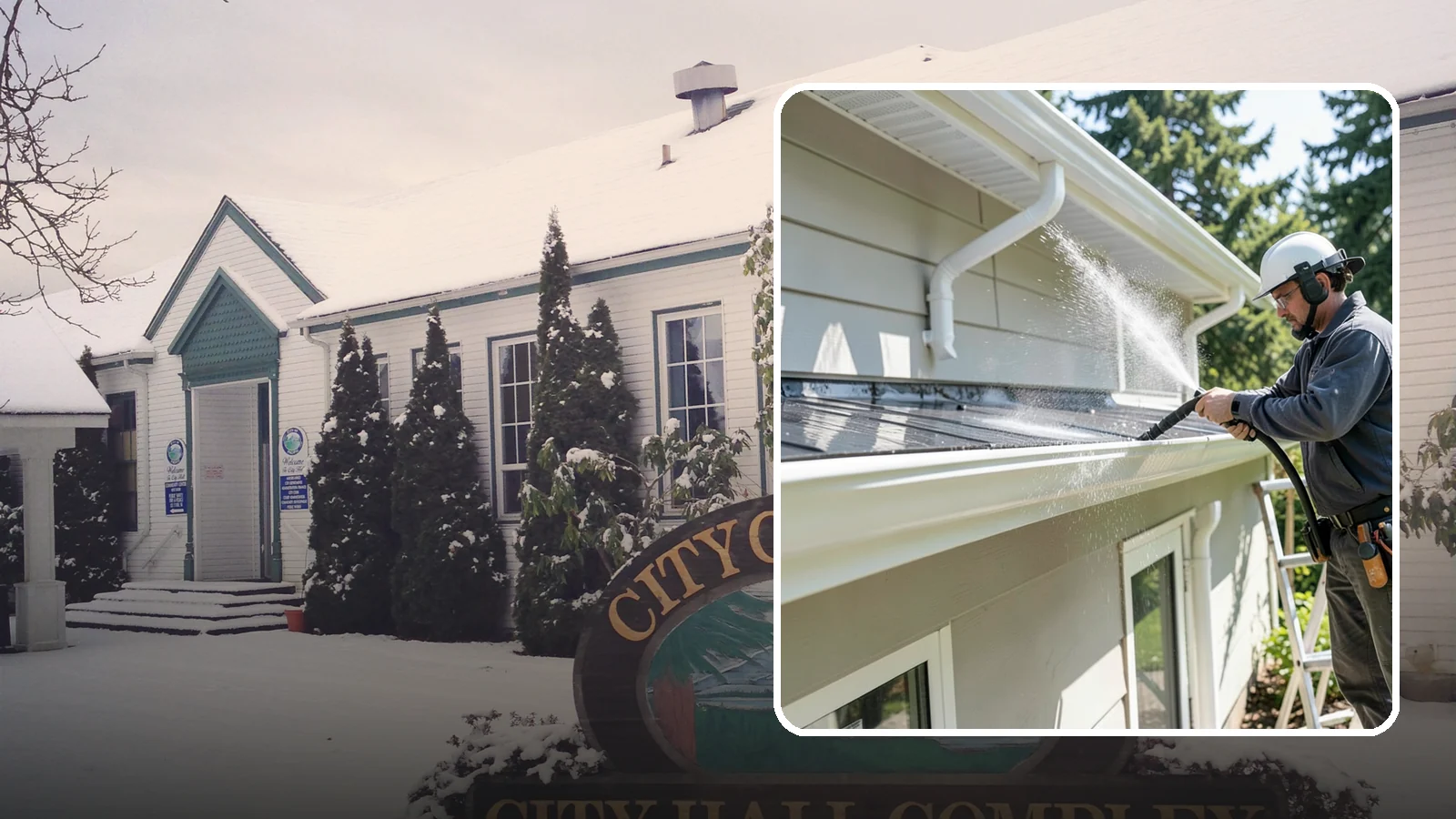 Gutter & Downspout Package in Pacific, King County, WA - We brighten gutter faces and flush the downspouts so your drainage system looks clean and actually moves water through a rainy...