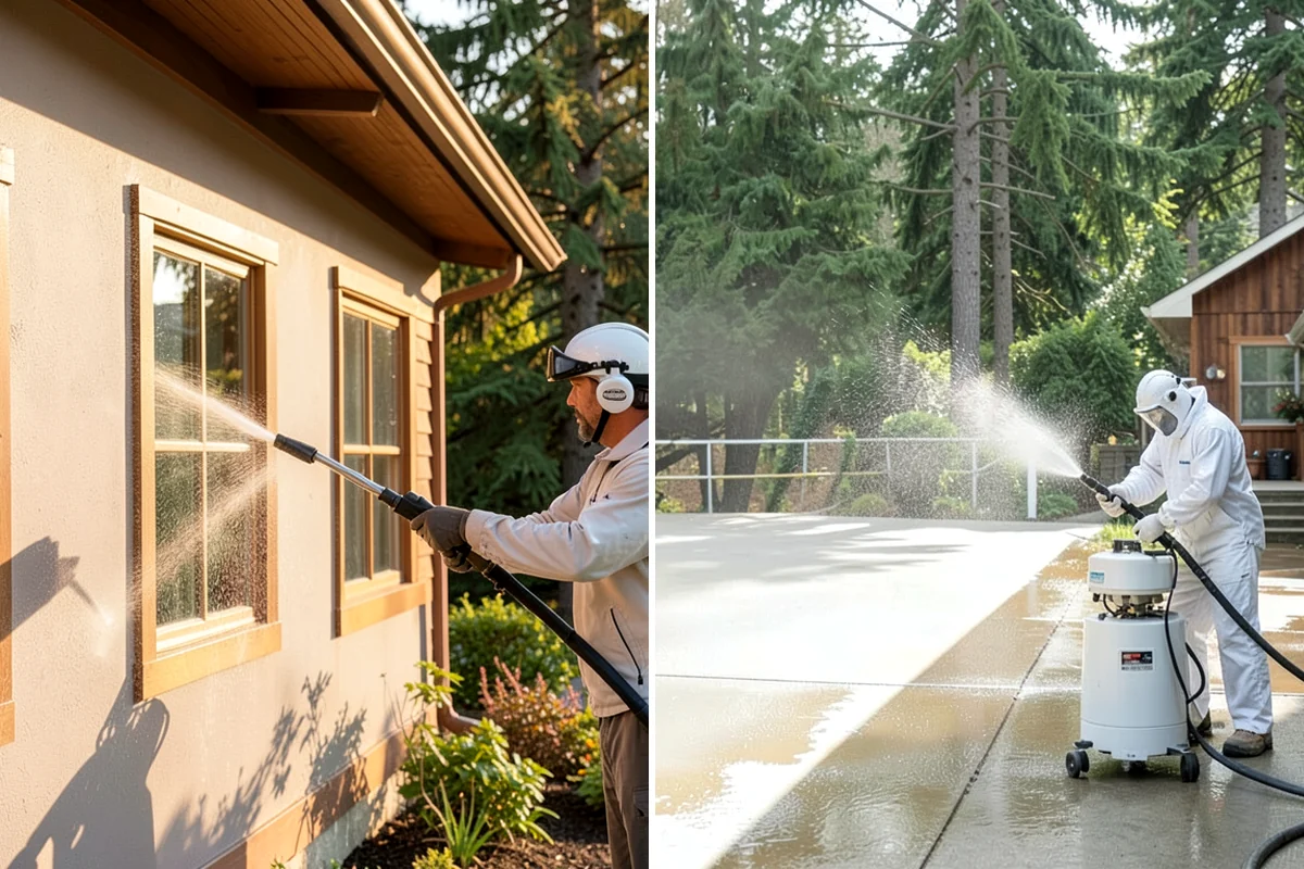 Gutter & Downspout Package in Pacific, King County, WA - Inspect gutter faces, troughs, and downspout outlets