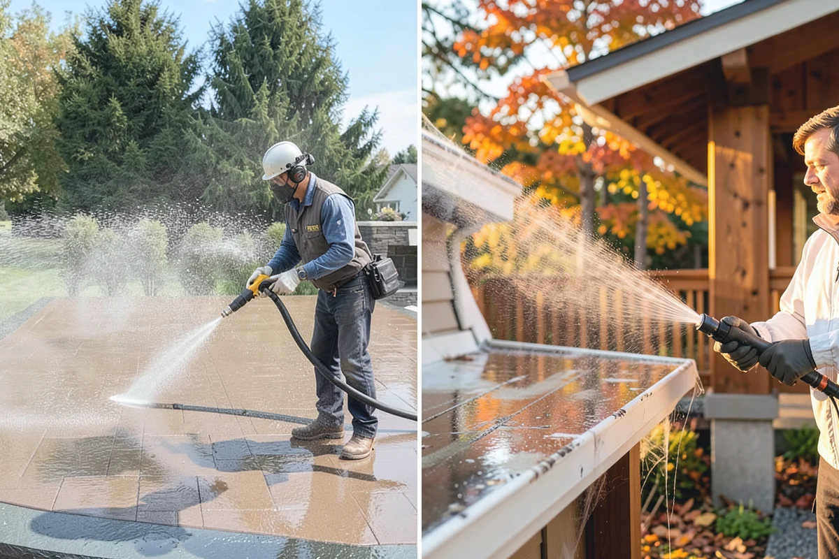 Gutter & Downspout Package in Roy, Pierce County, WA - Inspect gutter faces, troughs, and downspout outlets