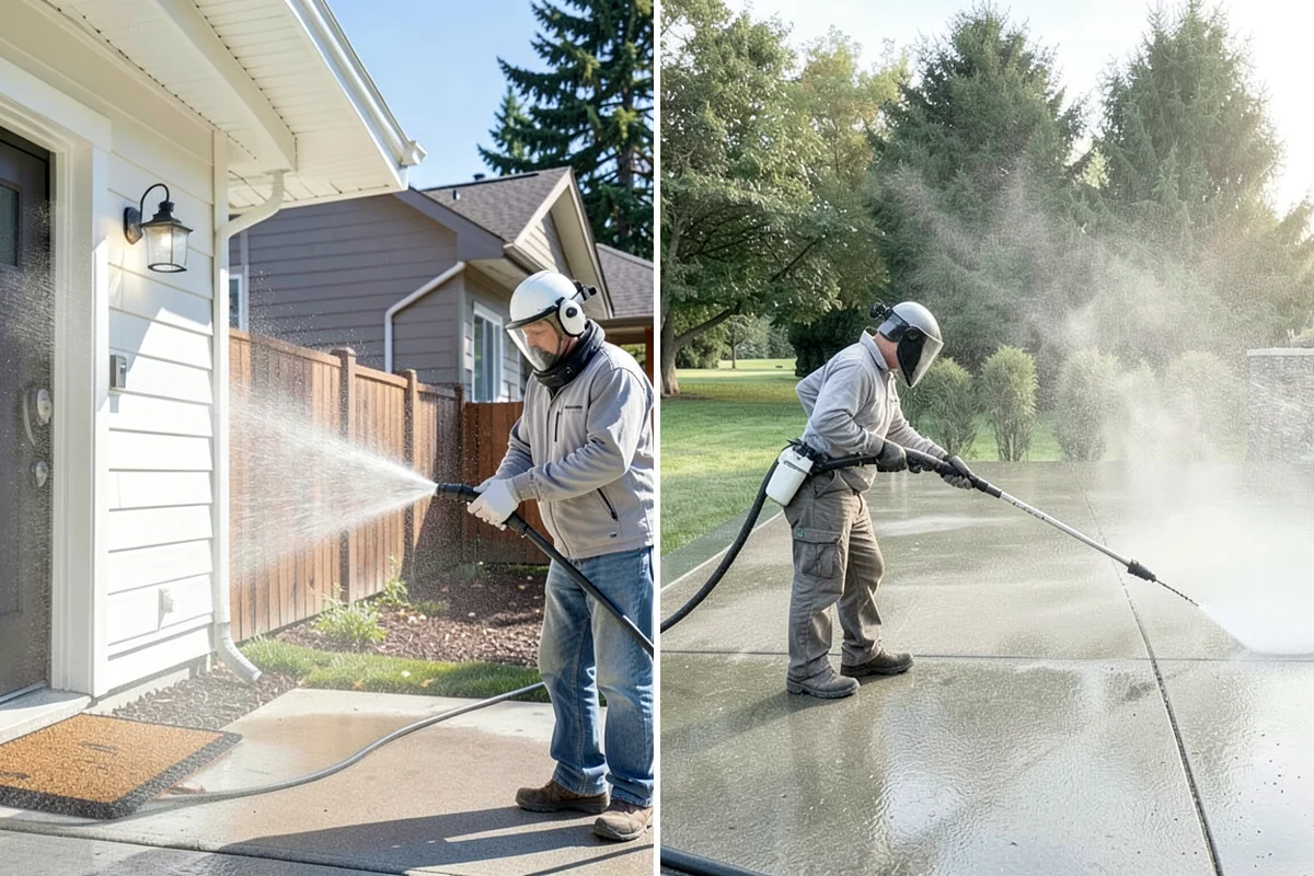 Gutter & Downspout Package in Snoqualmie, King County, WA - Inspect gutter faces, troughs, and downspout outlets