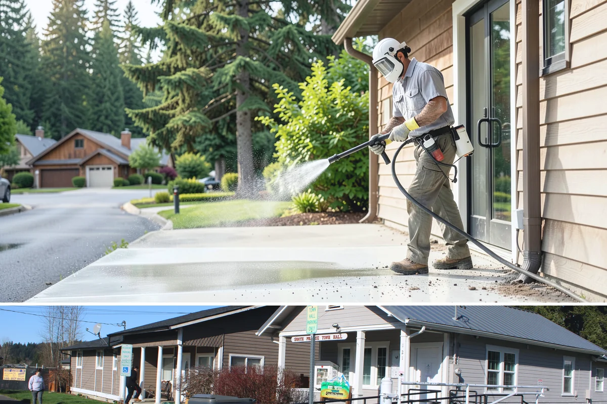 Gutter & Downspout Package in South Prairie, Pierce County, WA - Handle this package in early fall so downspouts run clear before the heaviest rains arrive.