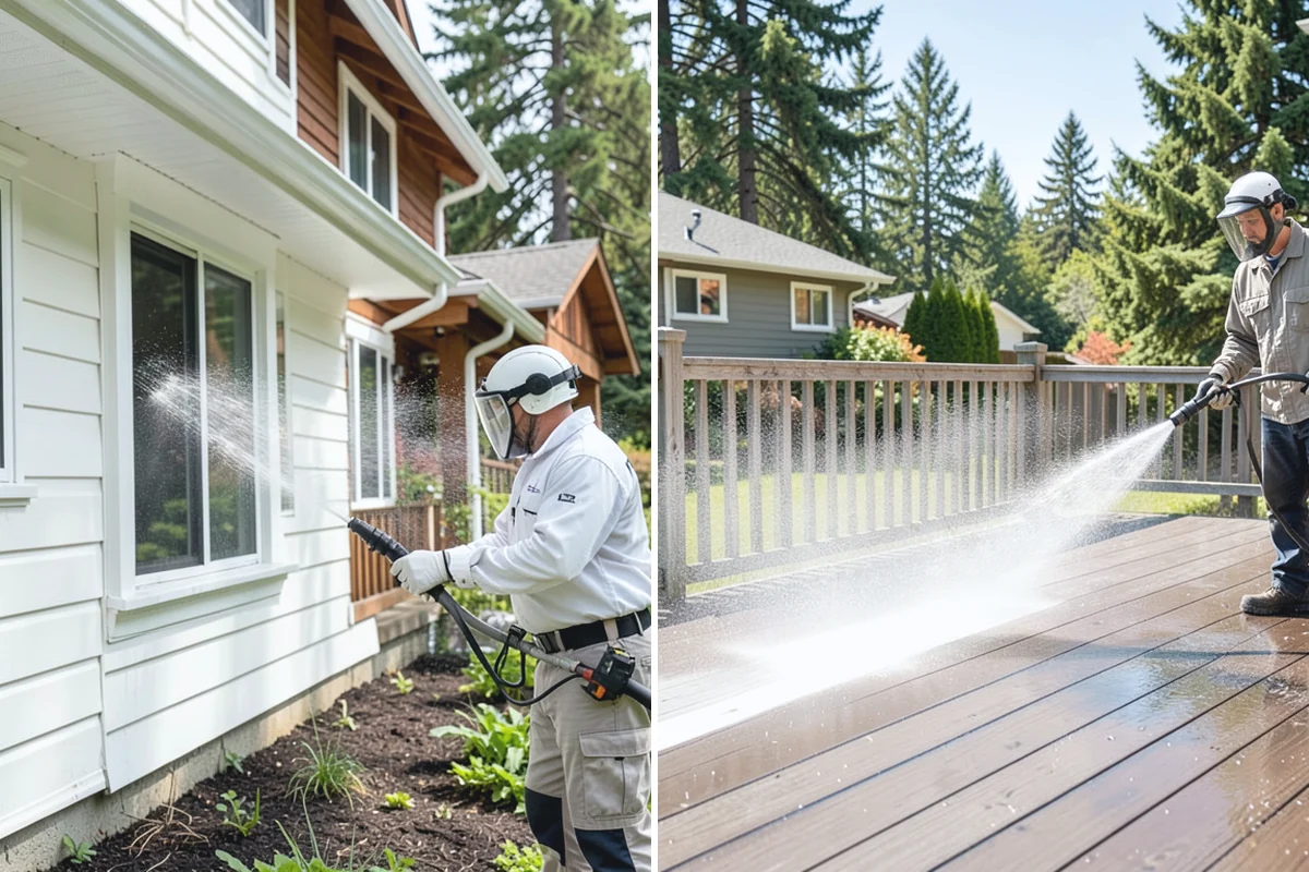 Gutter & Downspout Package in Sumner, Pierce County, WA - Inspect gutter faces, troughs, and downspout outlets