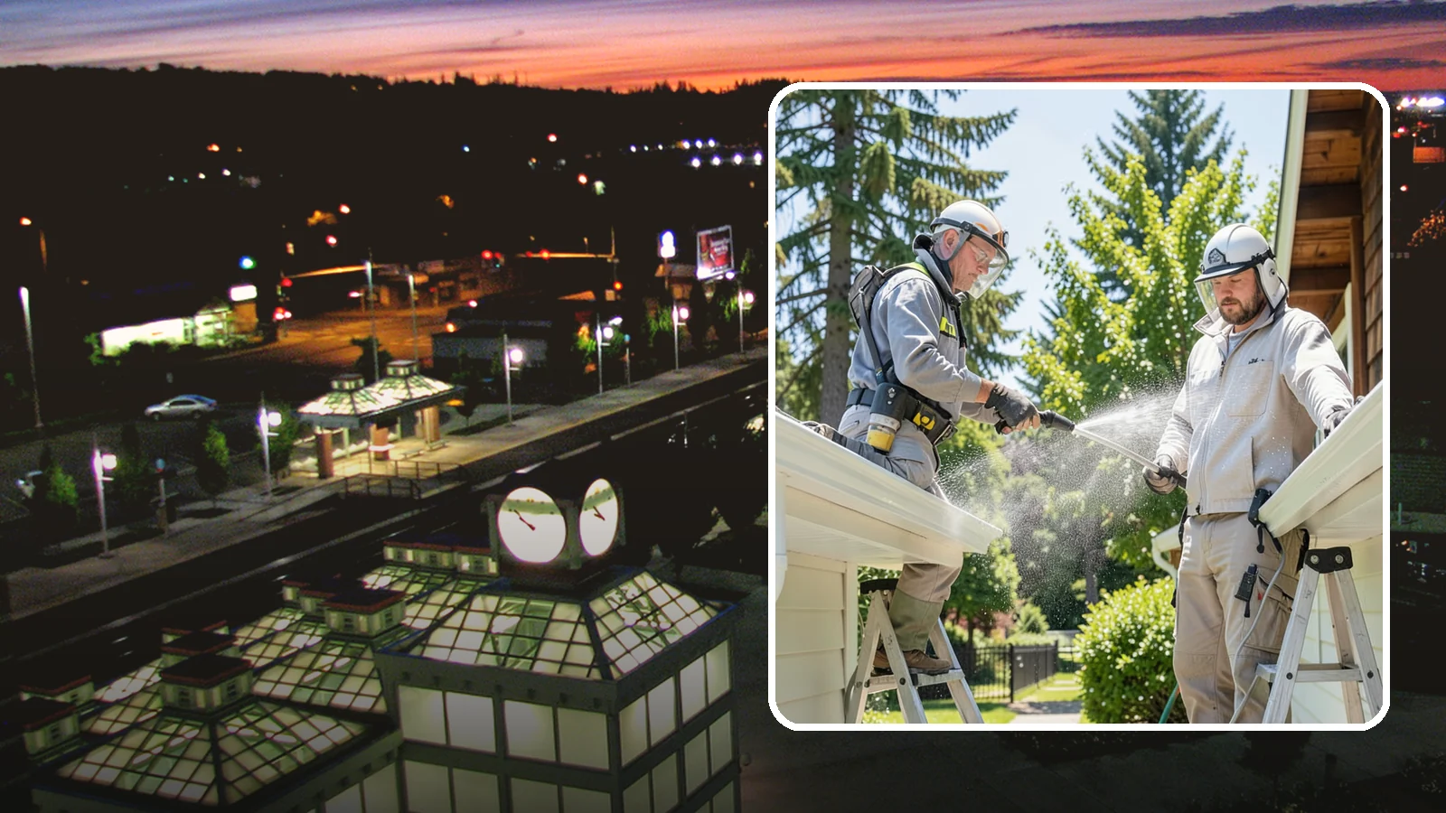 Gutter Brightening in Auburn, King County, WA - A brightening treatment that lifts dull, chalky buildup from gutter exteriors to renew their factory sheen.