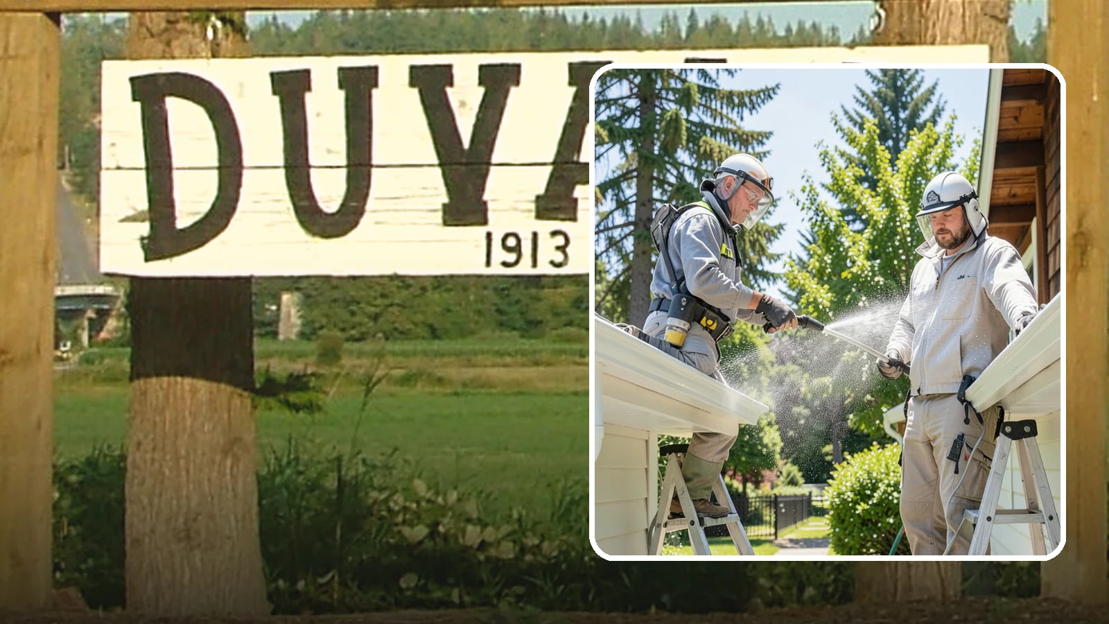 Gutter Brightening in Duvall, King County, WA - A brightening treatment that lifts dull, chalky buildup from gutter exteriors to renew their factory sheen.