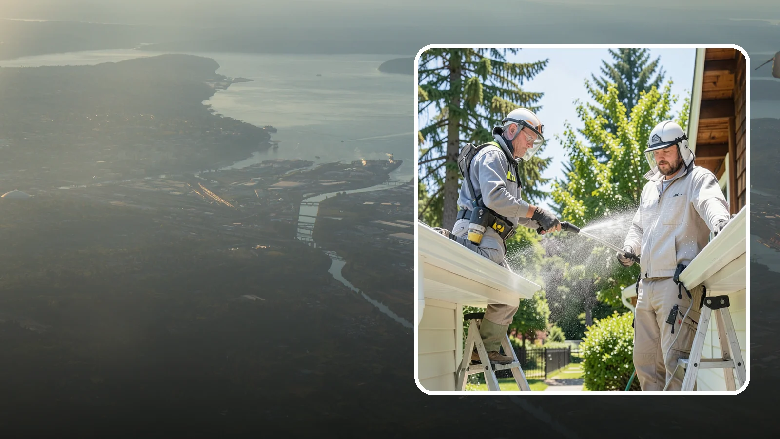 Gutter Brightening in Fife, Pierce County, WA - A brightening treatment that lifts dull, chalky buildup from gutter exteriors to renew their factory sheen.
