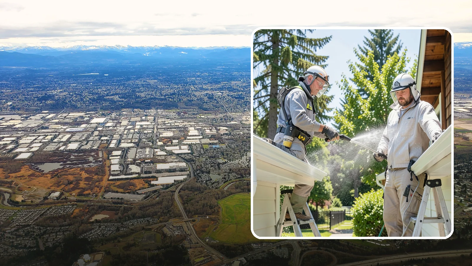 Gutter Brightening in Kent, King County, WA - A brightening treatment that lifts dull, chalky buildup from gutter exteriors to renew their factory sheen.