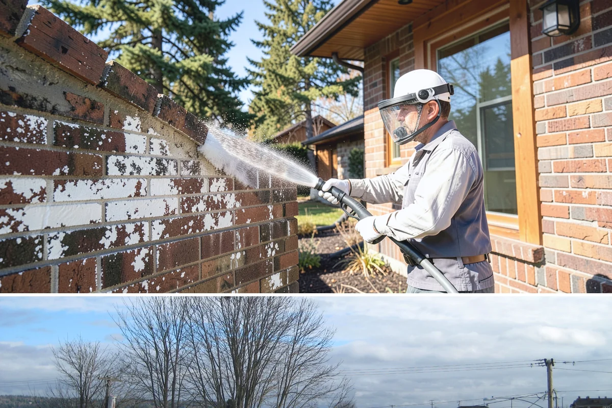 Gutter Brightening in Langley, Island County, WA - Brighten in the drier summer stretch so the treatment works without immediate rain washing it off.