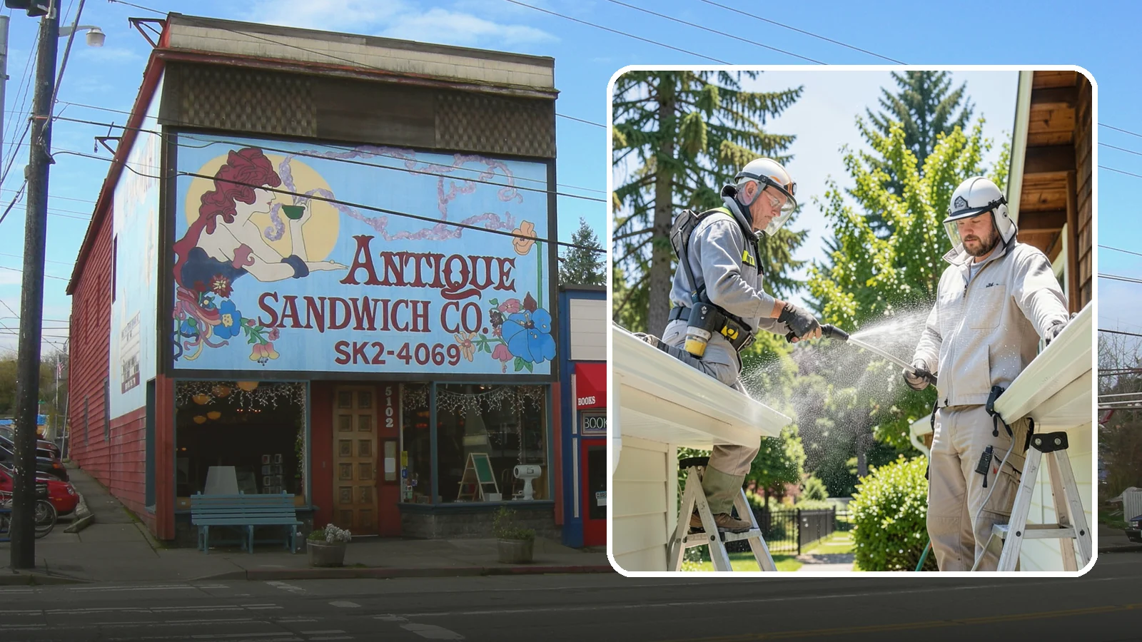 Gutter Brightening in Ruston, Pierce County, WA - A brightening treatment that lifts dull, chalky buildup from gutter exteriors to renew their factory sheen.