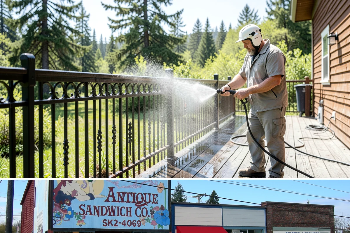 Gutter Brightening in Ruston, Pierce County, WA - Brighten in the drier summer stretch so the treatment works without immediate rain washing it off.