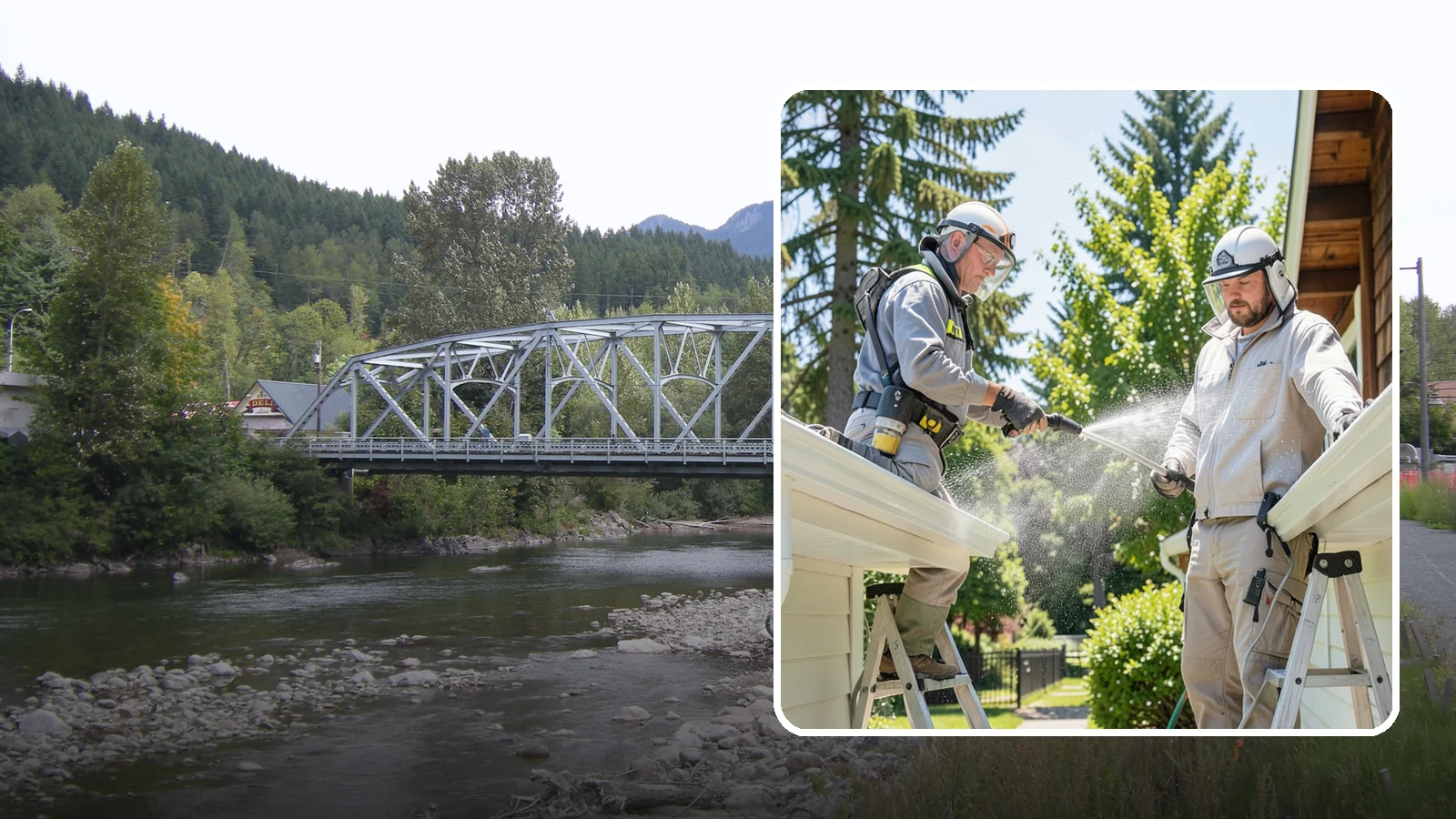 Gutter Brightening in Skykomish, King County, WA - A brightening treatment that lifts dull, chalky buildup from gutter exteriors to renew their factory sheen.