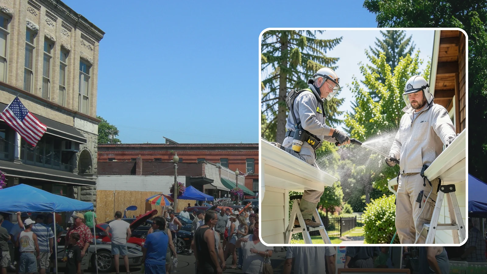 Gutter Brightening in Snohomish, Snohomish County, WA - A brightening treatment that lifts dull, chalky buildup from gutter exteriors to renew their factory sheen.