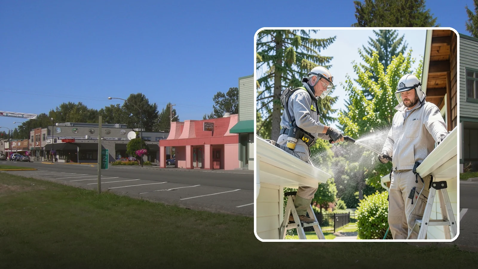 Gutter Brightening in Snoqualmie, King County, WA - A brightening treatment that lifts dull, chalky buildup from gutter exteriors to renew their factory sheen.