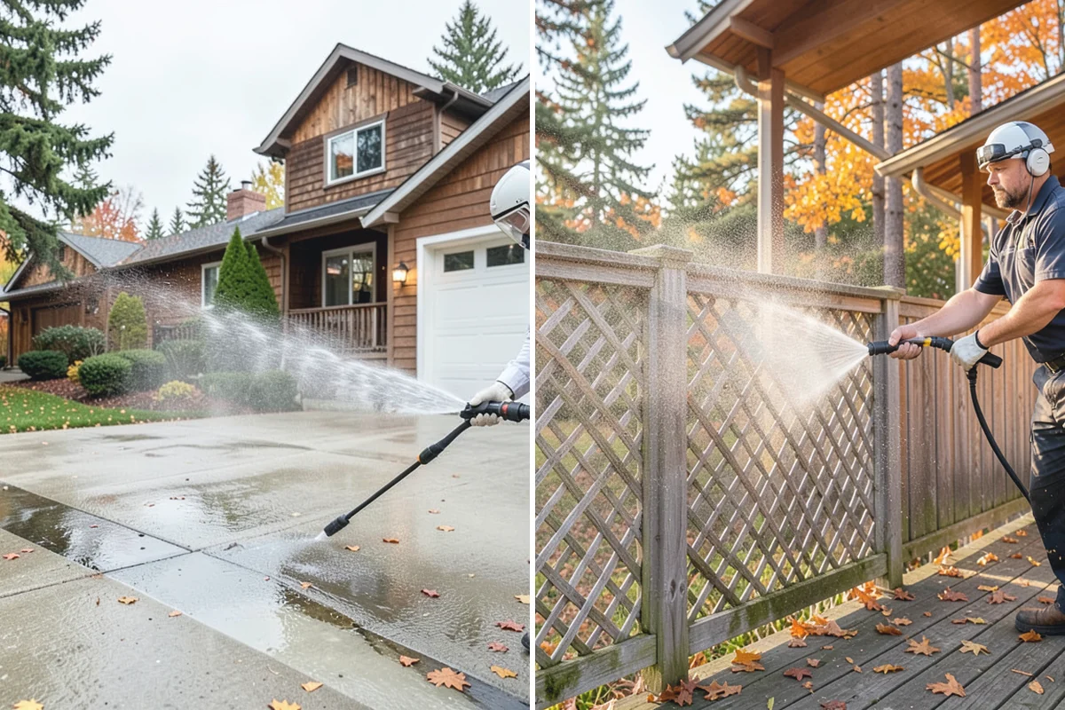 Gutter Cleaning in Beaux Arts Village, King County, WA - Remove debris from the troughs by hand