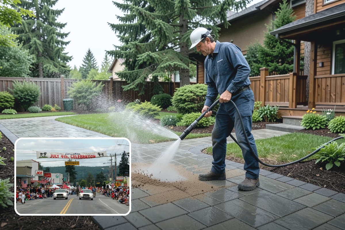Gutter Cleaning in Carnation, King County, WA - Clears fir needles, moss, and leaves from the troughs