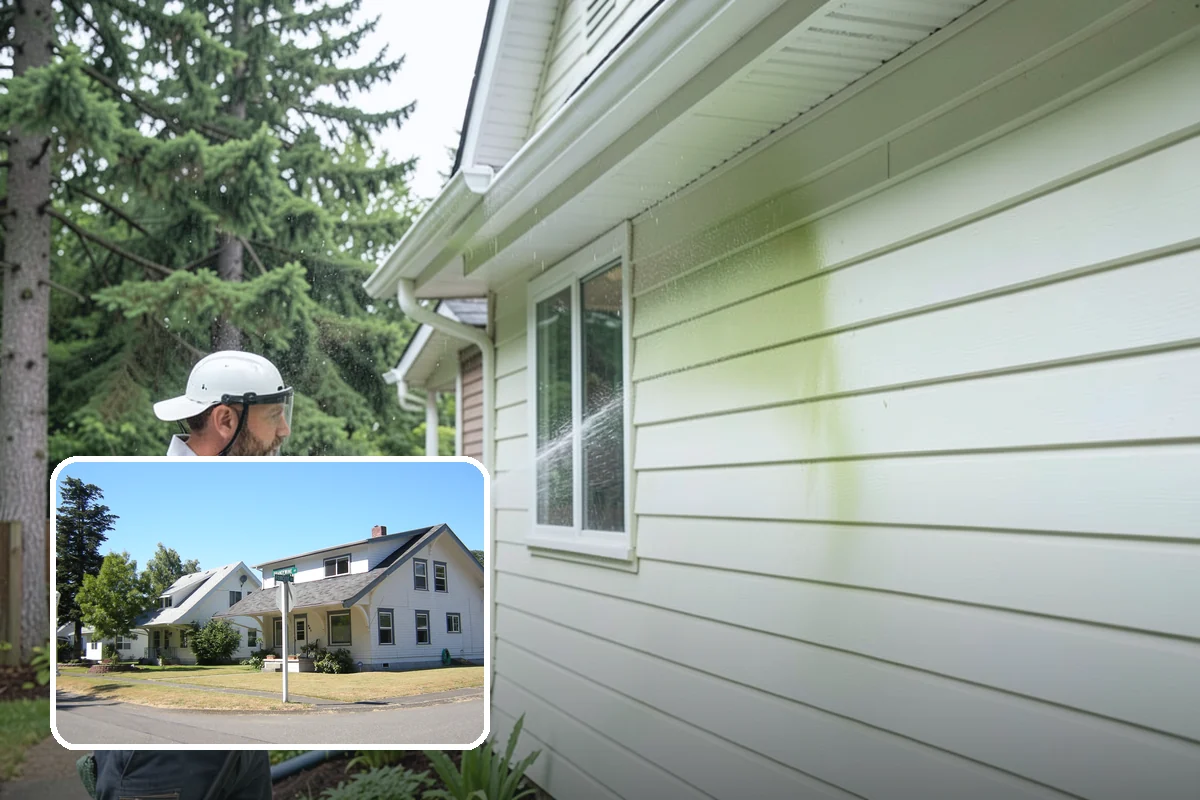 Gutter Cleaning in DuPont, Pierce County, WA - Clears fir needles, moss, and leaves from the troughs