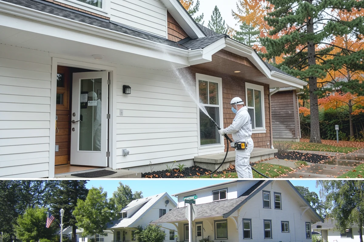Gutter Cleaning in DuPont, Pierce County, WA - Clean gutters in late fall after the leaves drop and again in spring to catch needle buildup, the two heaviest seasons.