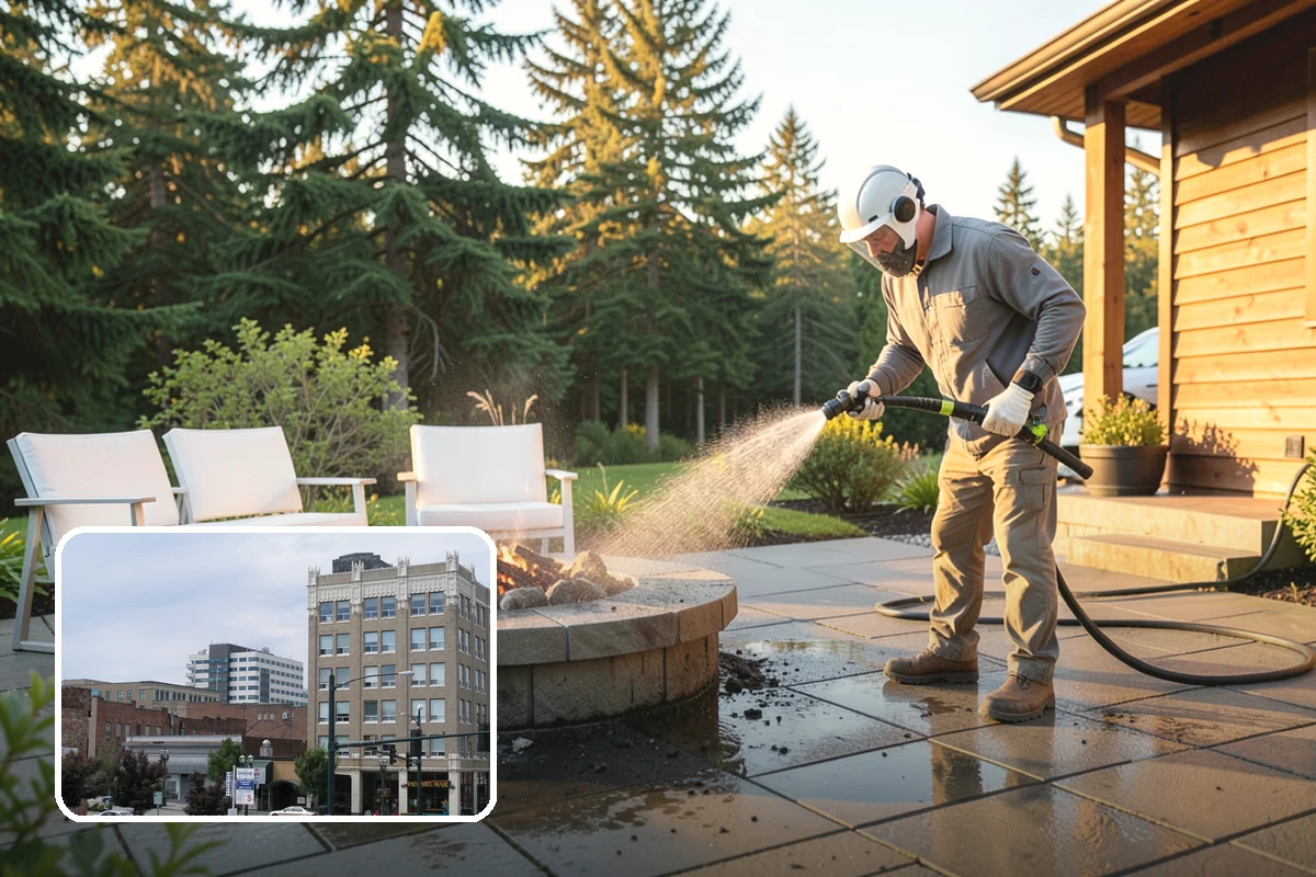 Gutter Cleaning in Everett, Snohomish County, WA - Clears fir needles, moss, and leaves from the troughs