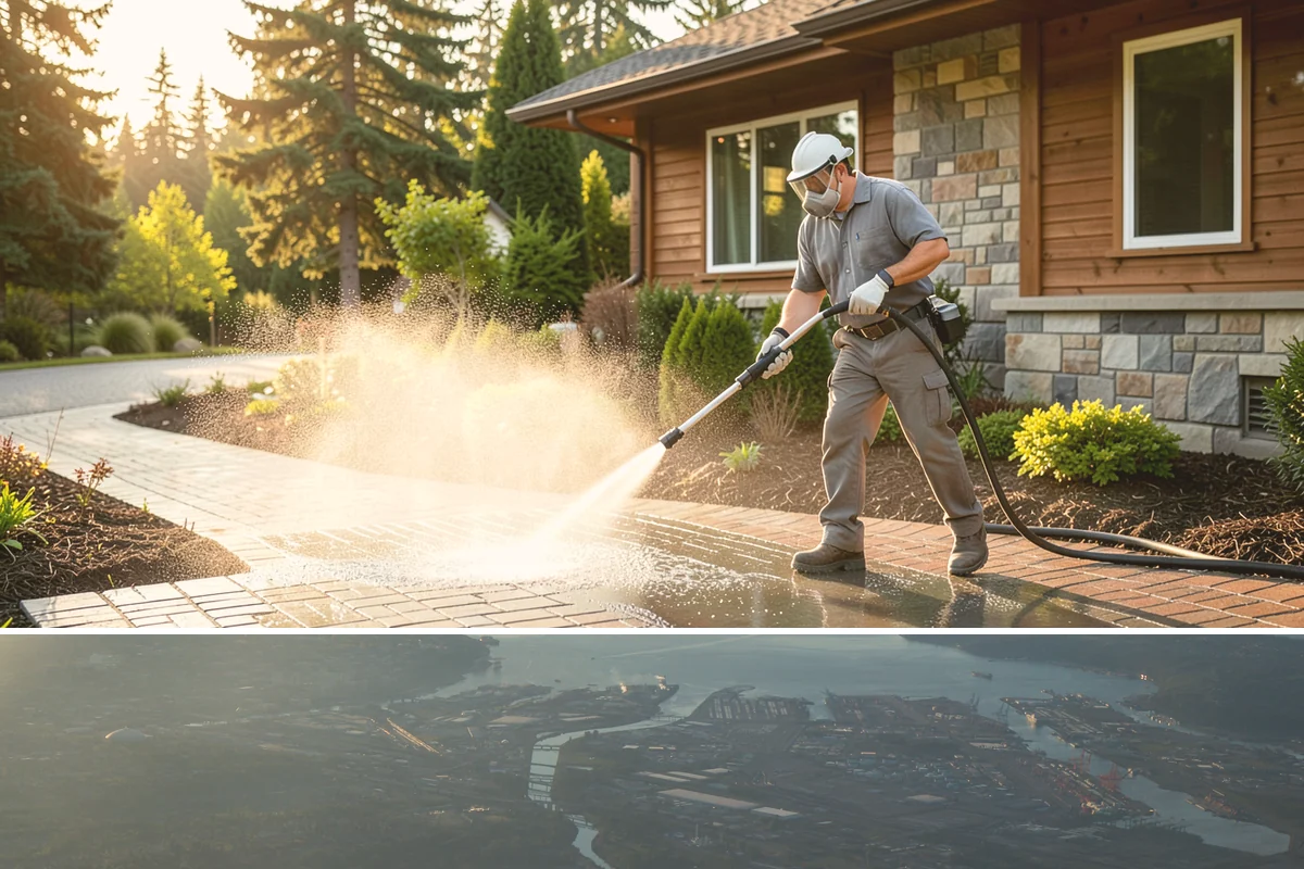 Gutter Cleaning in Fife, Pierce County, WA - Clean gutters in late fall after the leaves drop and again in spring to catch needle buildup, the two heaviest seasons.