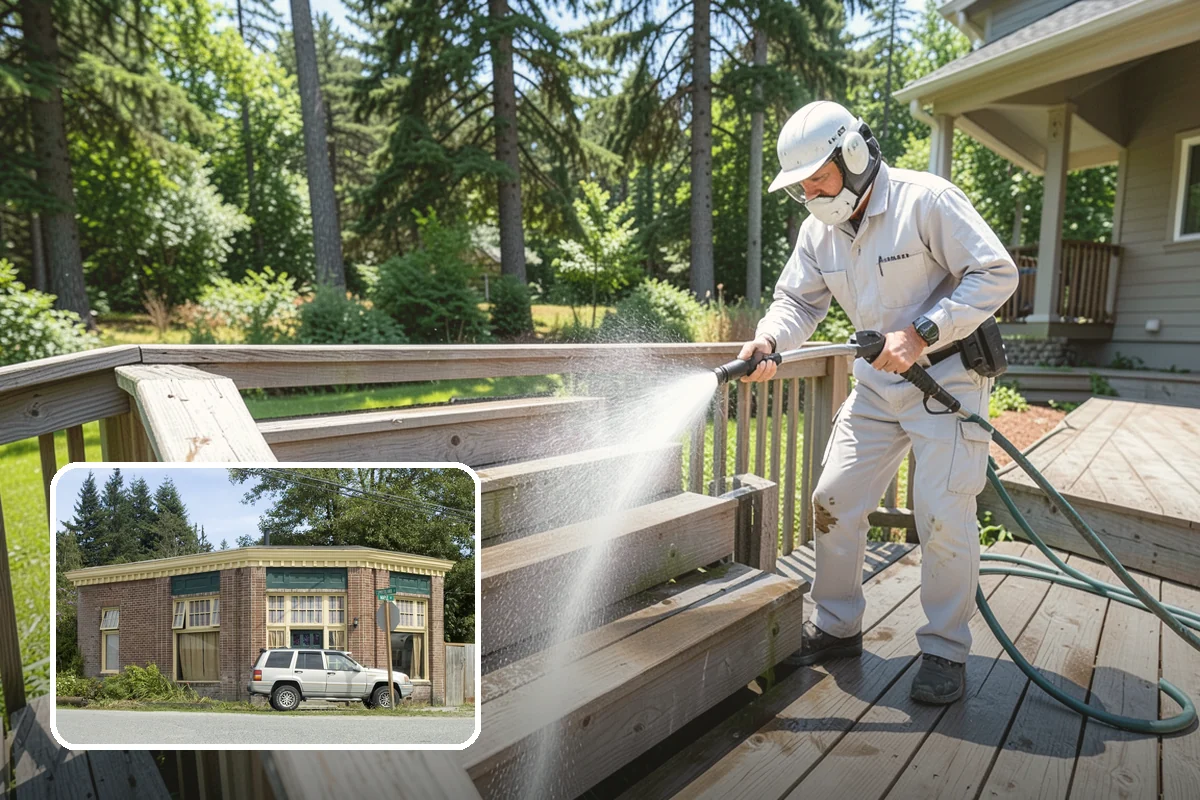 Gutter Cleaning in Hamilton, Skagit County, WA - Clears fir needles, moss, and leaves from the troughs
