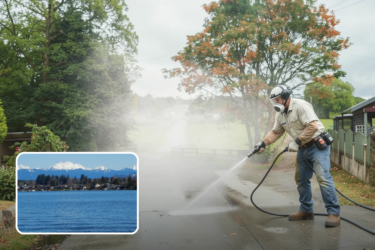 Gutter Cleaning in Lake Stevens, Snohomish County, WA - Clears fir needles, moss, and leaves from the troughs