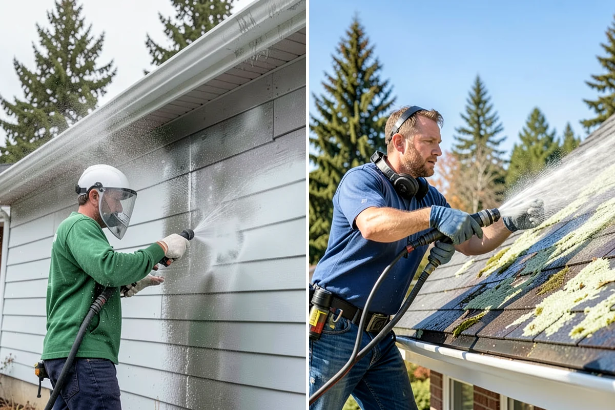 Gutter Cleaning in Lakewood, Pierce County, WA - Remove debris from the troughs by hand