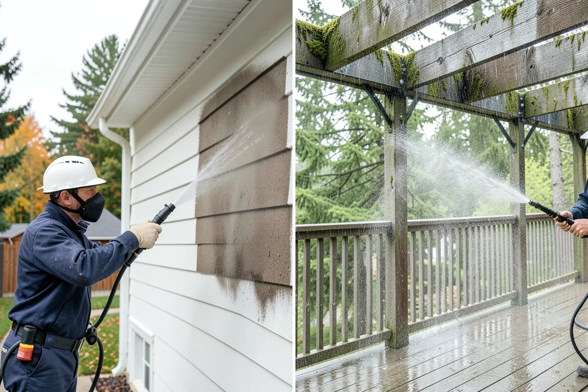 Gutter Cleaning in Lyman, Skagit County, WA - Remove debris from the troughs by hand