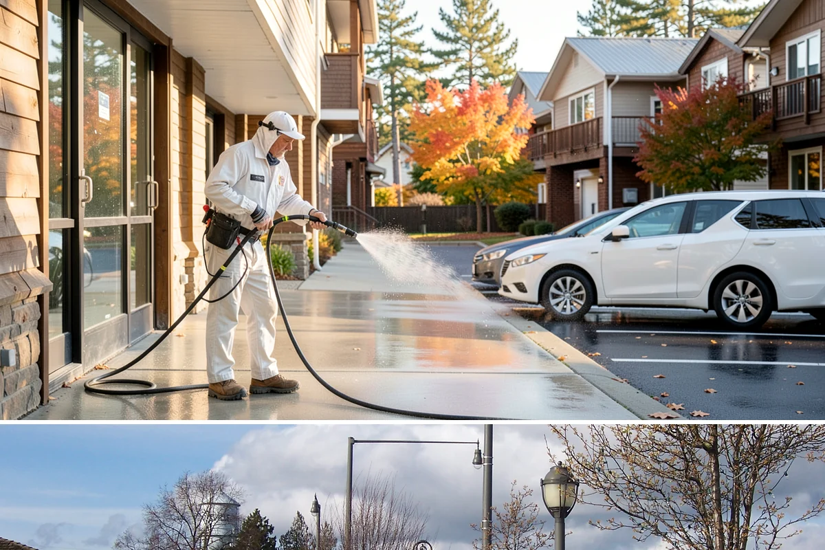 Gutter Cleaning in Marysville, Snohomish County, WA - Clean gutters in late fall after the leaves drop and again in spring to catch needle buildup, the two heaviest seasons.