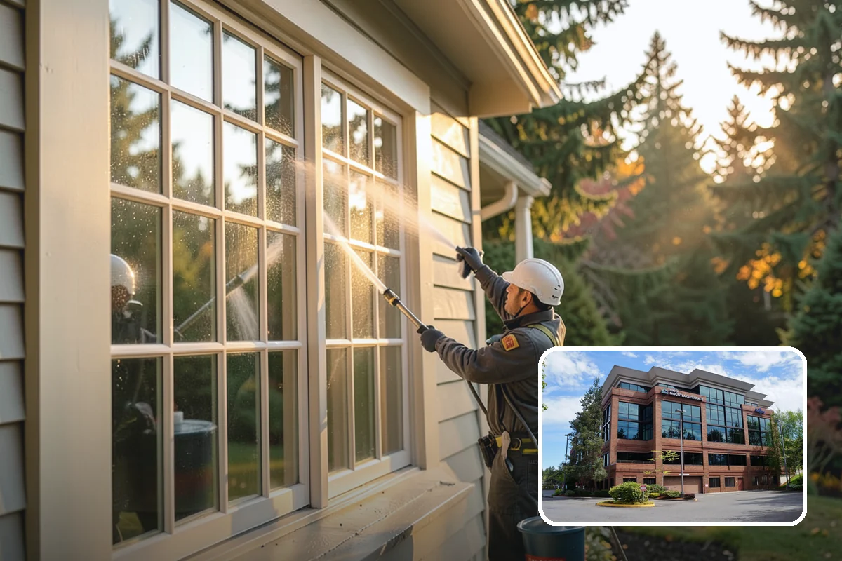 Gutter Cleaning in Mountlake Terrace, Snohomish County, WA - Clears fir needles, moss, and leaves from the troughs