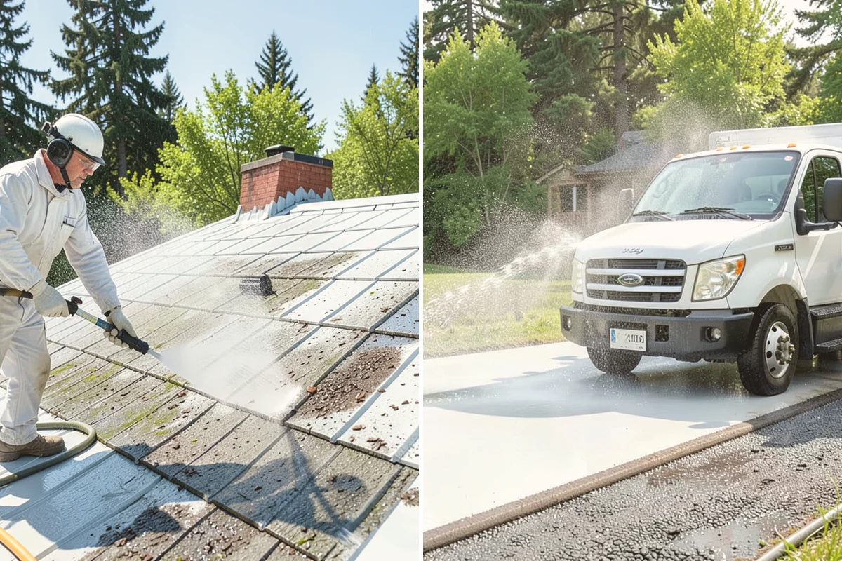 Gutter Cleaning in Newcastle, King County, WA - Remove debris from the troughs by hand
