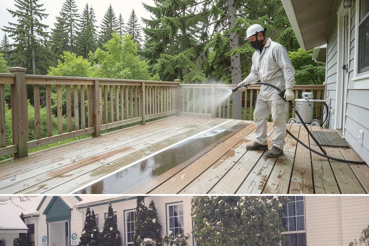 Gutter Cleaning in Pacific, King County, WA - Clean gutters in late fall after the leaves drop and again in spring to catch needle buildup, the two heaviest seasons.