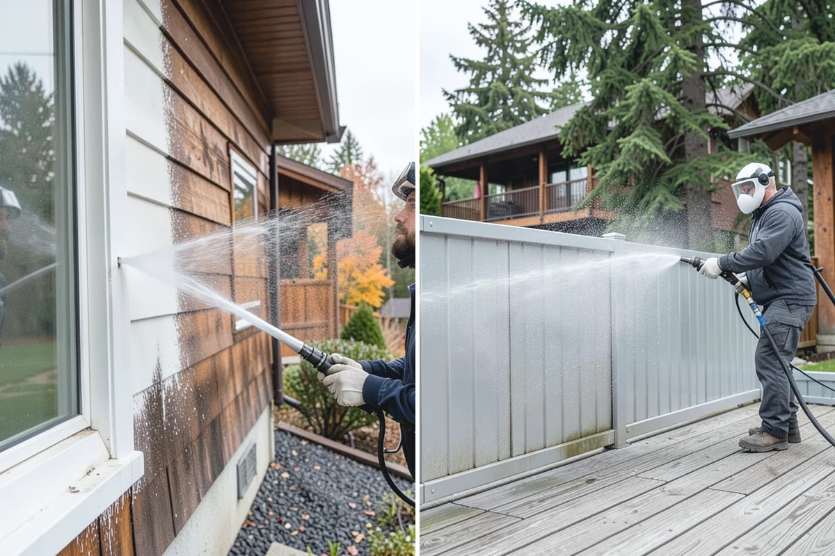 Gutter Cleaning in Roy, Pierce County, WA - Remove debris from the troughs by hand