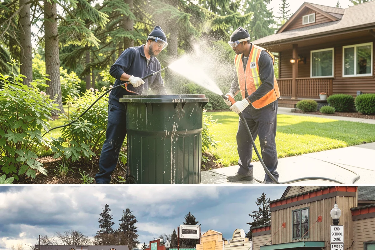 Gutter Cleaning in Roy, Pierce County, WA - Clean gutters in late fall after the leaves drop and again in spring to catch needle buildup, the two heaviest seasons.