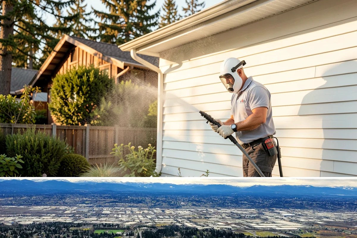 Gutter Cleaning in SeaTac, King County, WA - Clean gutters in late fall after the leaves drop and again in spring to catch needle buildup, the two heaviest seasons.