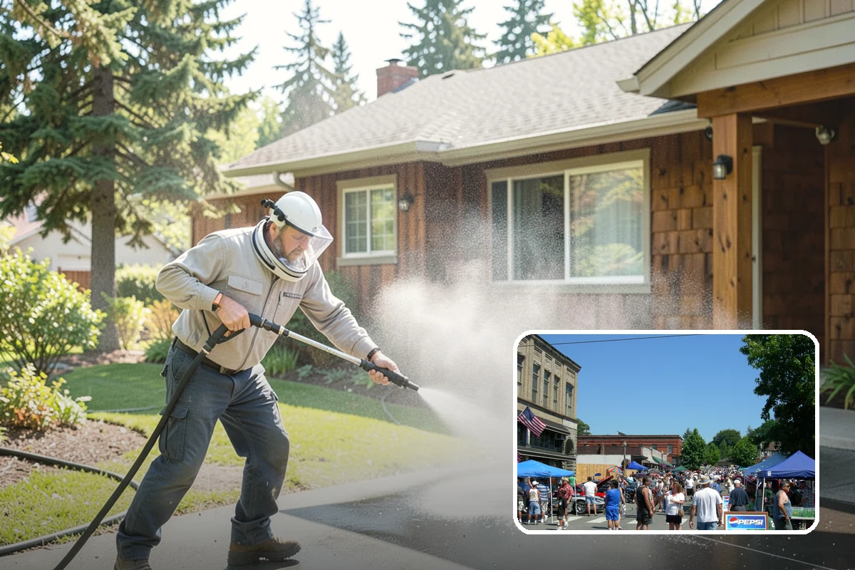 Gutter Cleaning in Snohomish, Snohomish County, WA - Clears fir needles, moss, and leaves from the troughs