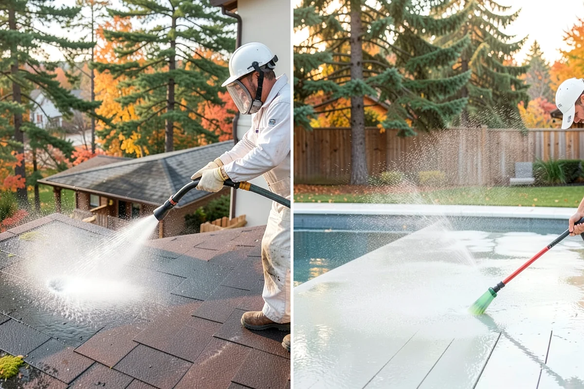 Gutter Cleaning in Snoqualmie, King County, WA - Remove debris from the troughs by hand