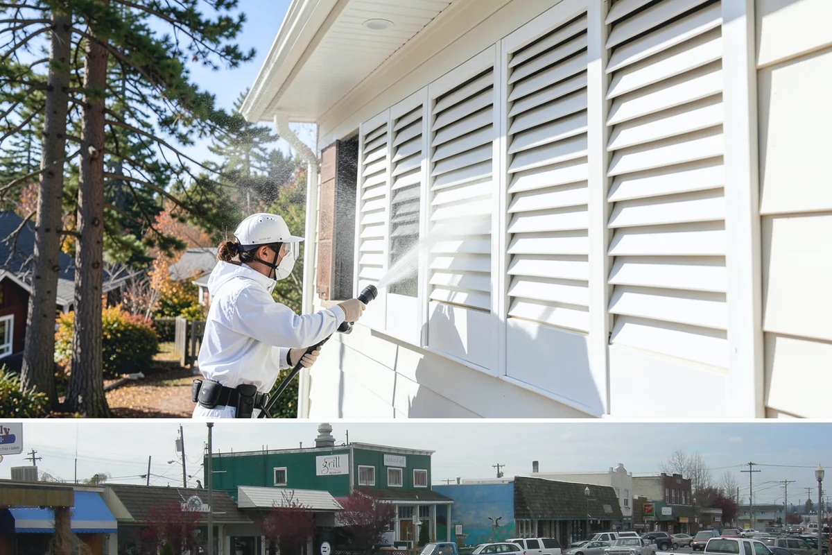 Gutter Cleaning in Stanwood, Snohomish County, WA - Clean gutters in late fall after the leaves drop and again in spring to catch needle buildup, the two heaviest seasons.