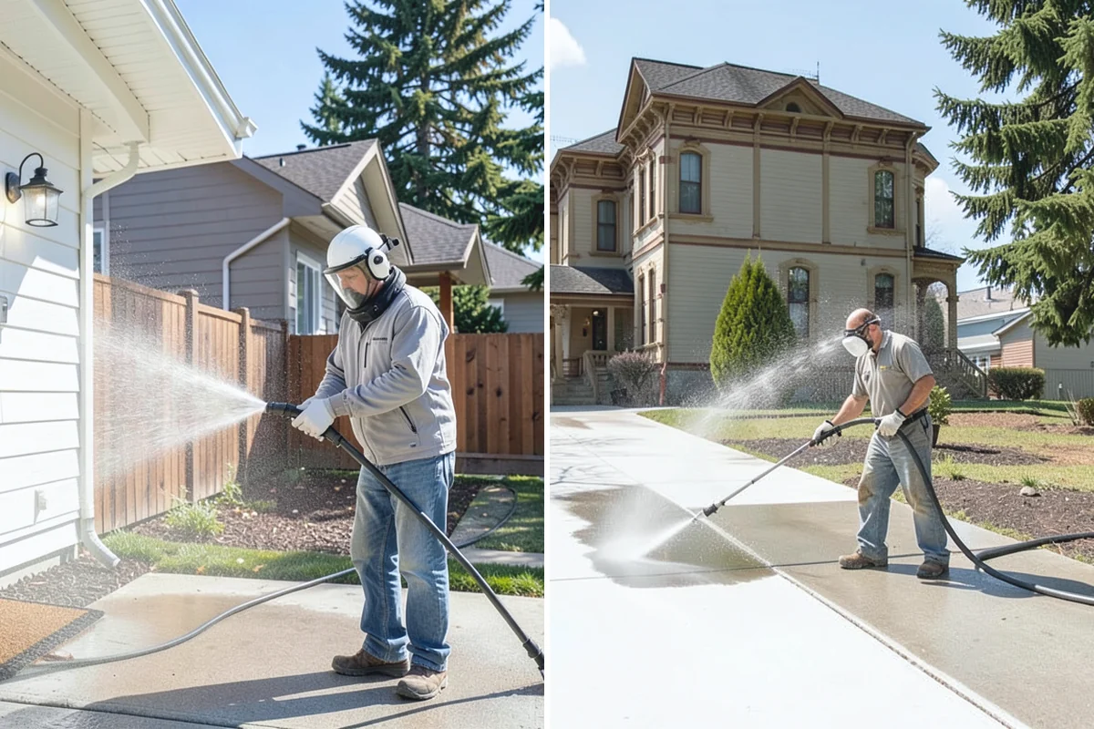 Gutter Cleaning in Sumner, Pierce County, WA - Remove debris from the troughs by hand