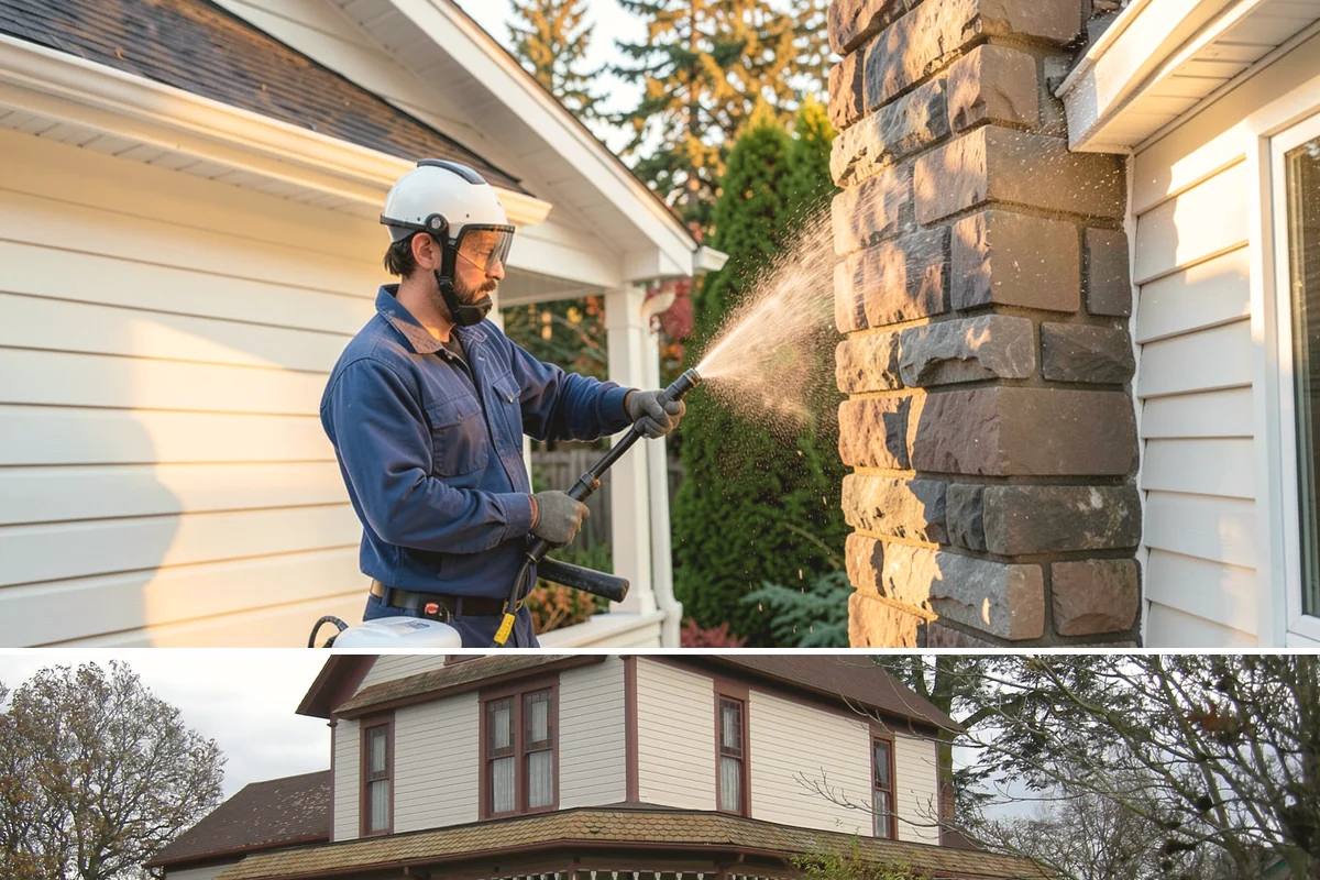 Gutter Cleaning in Sumner, Pierce County, WA - Clean gutters in late fall after the leaves drop and again in spring to catch needle buildup, the two heaviest seasons.
